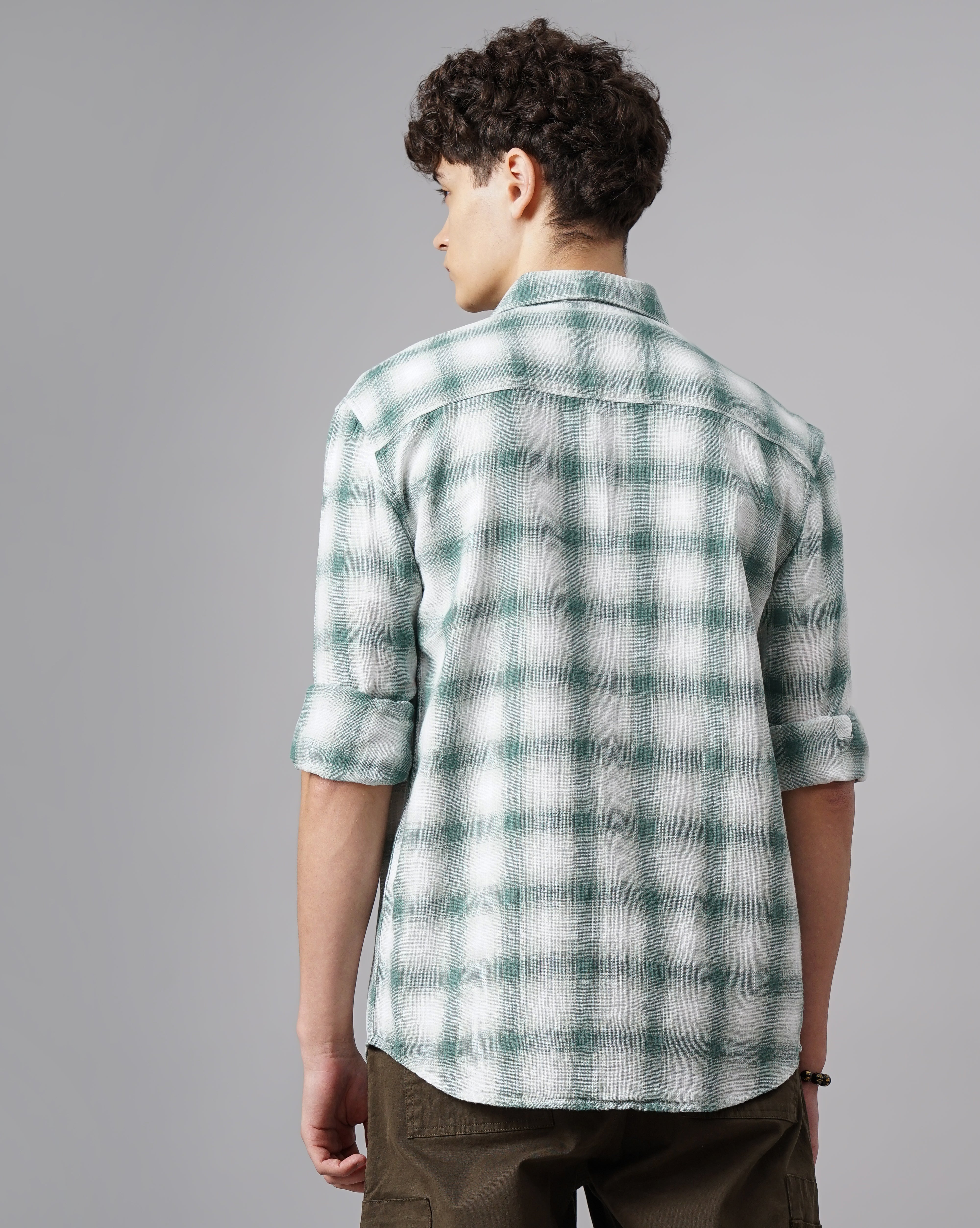 Men Smart Tartan Checks Checked Casual Shirt
