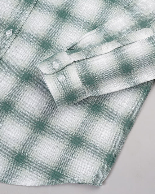 Men Smart Tartan Checks Checked Casual Shirt