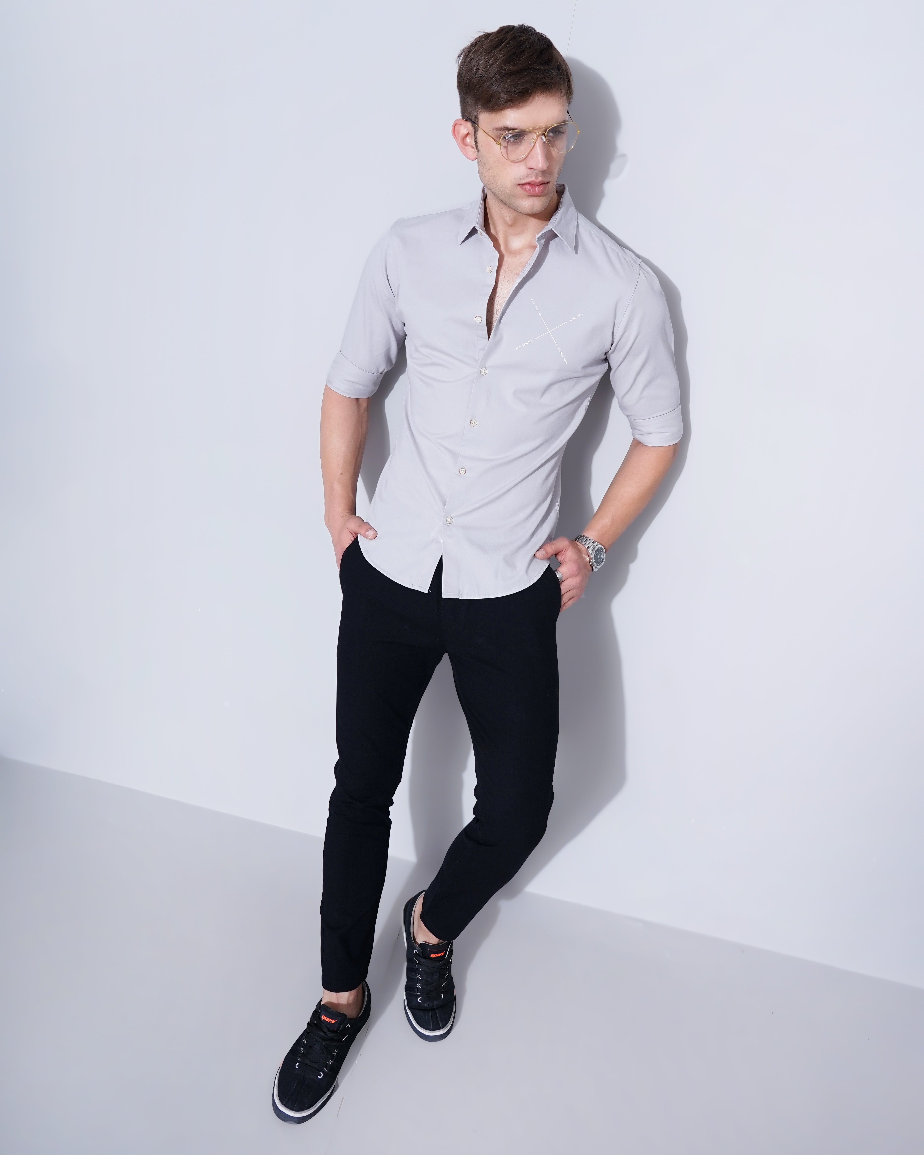 Men's Solid Casual Shirt