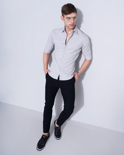 Men's Solid Casual Shirt
