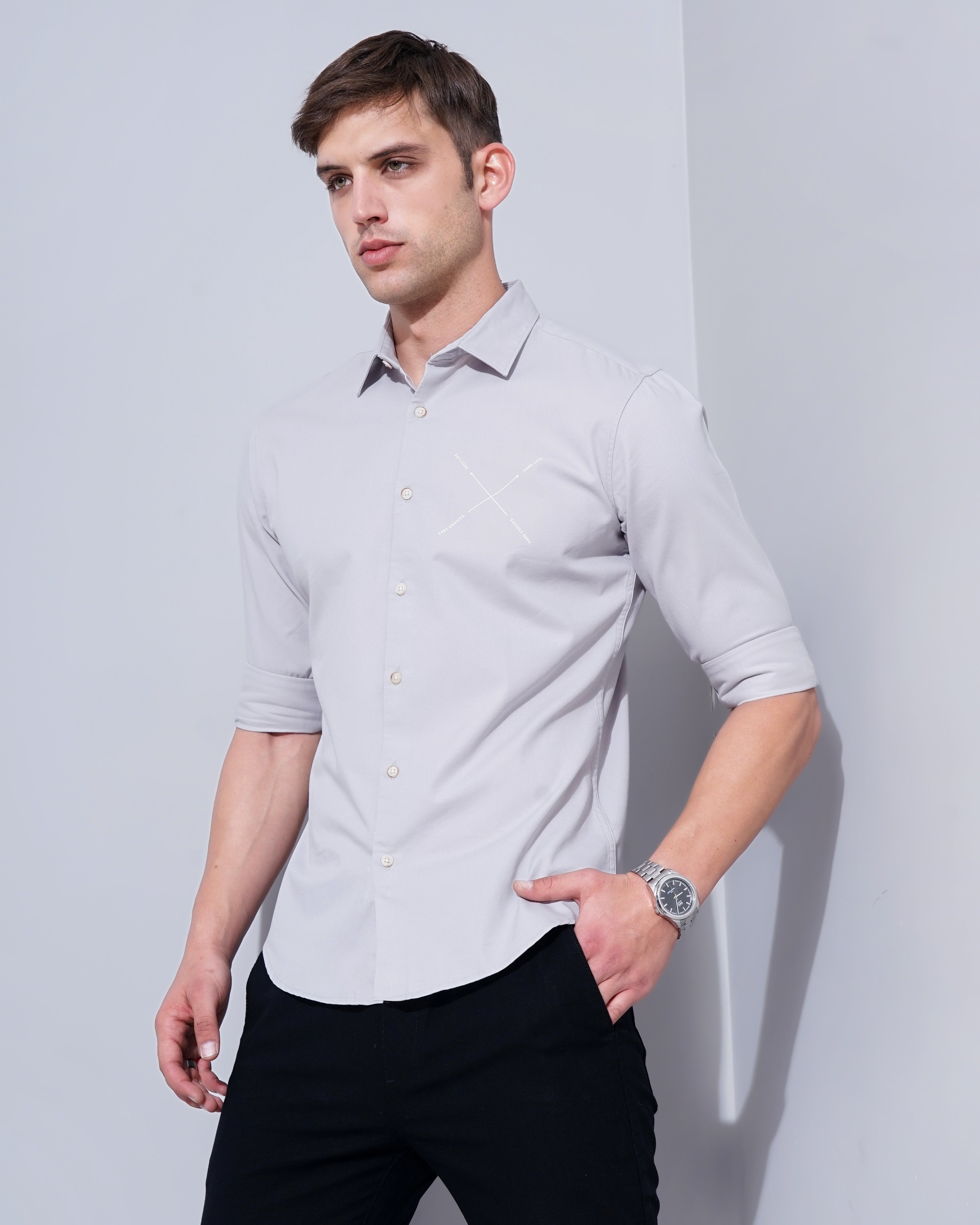 Men's Solid Casual Shirt