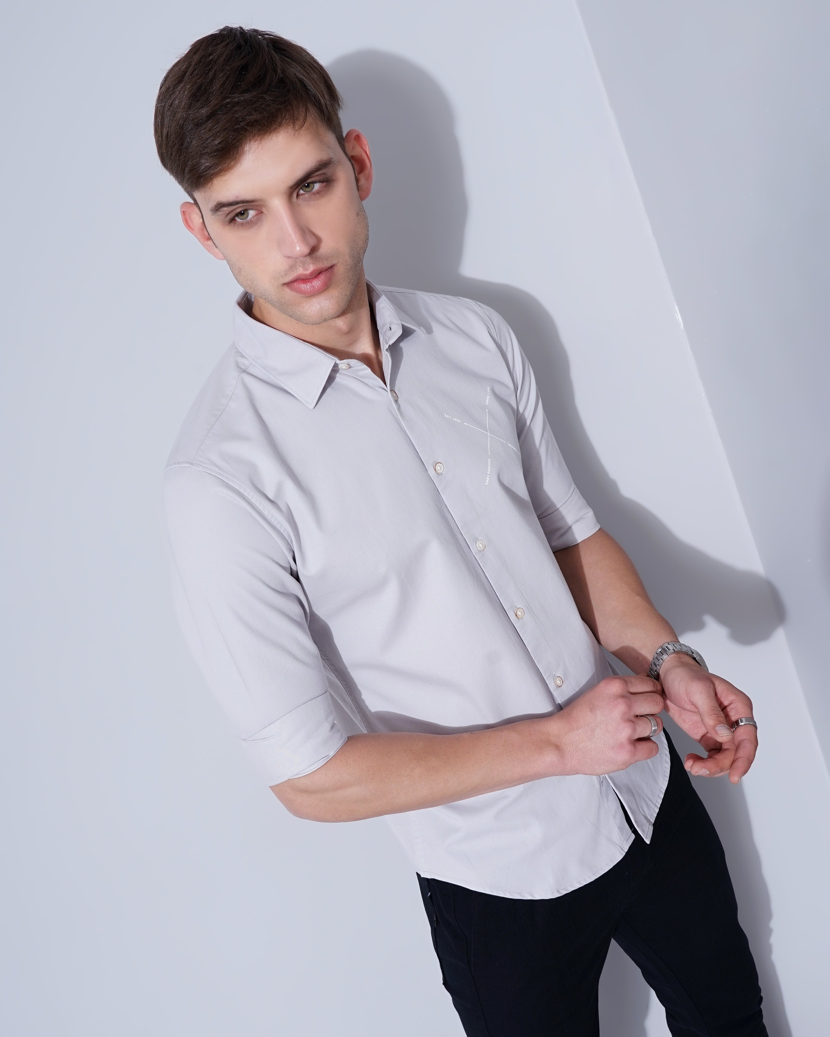 Men's Solid Casual Shirt
