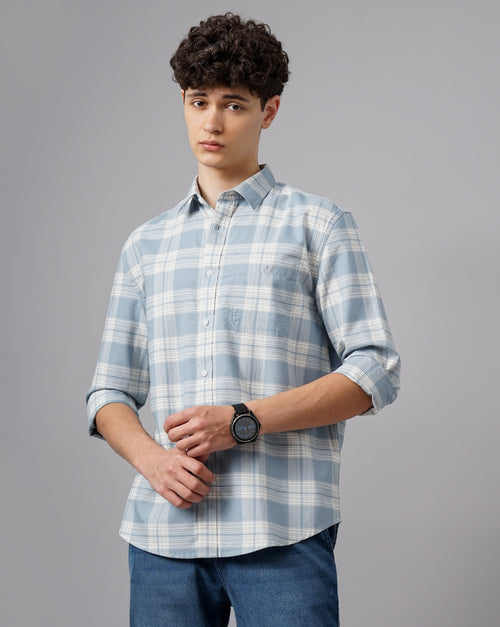 Men Standard Tartan Checks Opaque Checked Casual Shirt