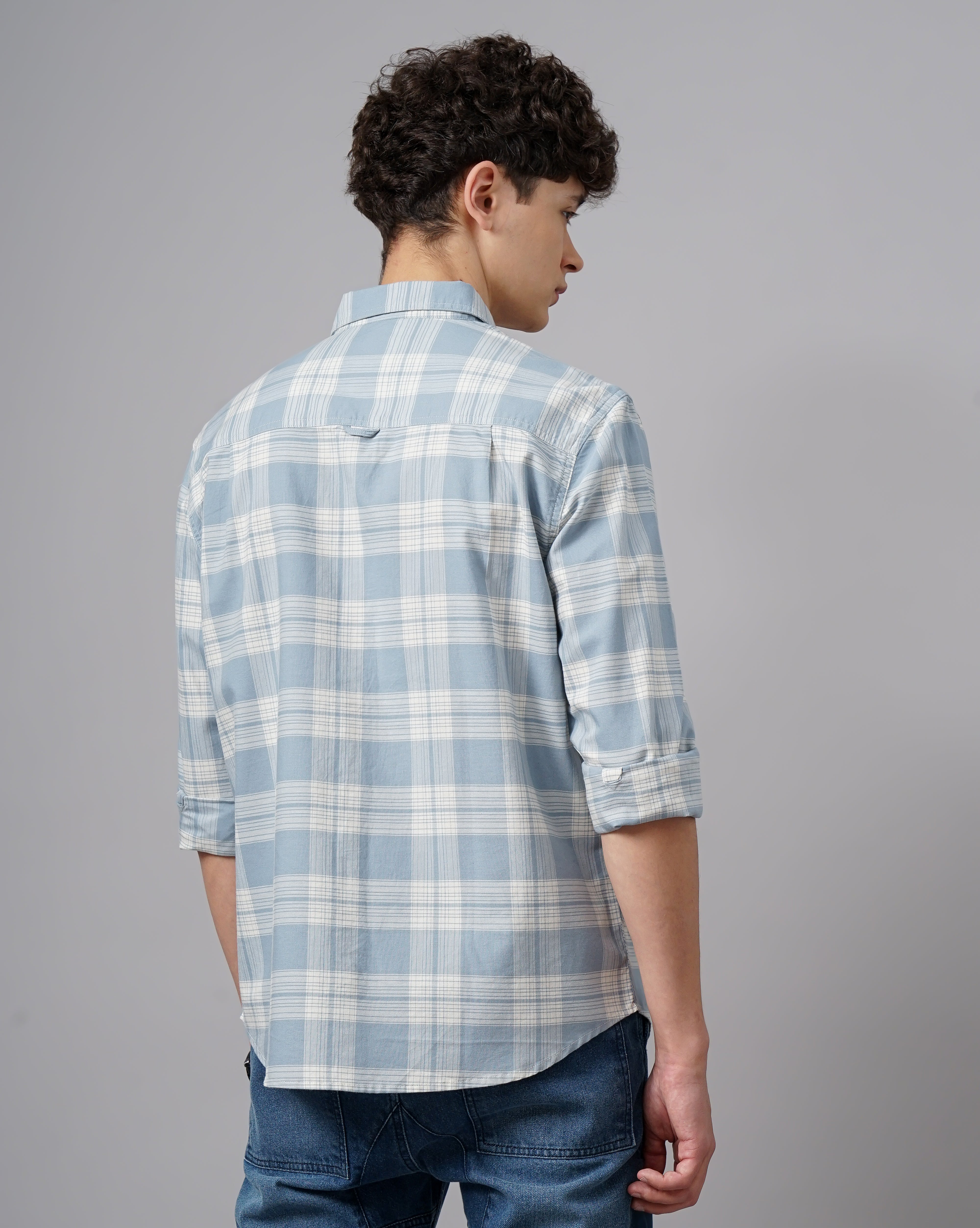 Men Standard Tartan Checks Opaque Checked Casual Shirt