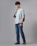 Men Standard Tartan Checks Opaque Checked Casual Shirt