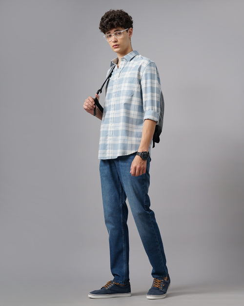 Men Standard Tartan Checks Opaque Checked Casual Shirt
