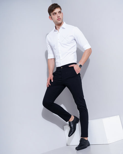 Slim Fit Flat-Front Chinos