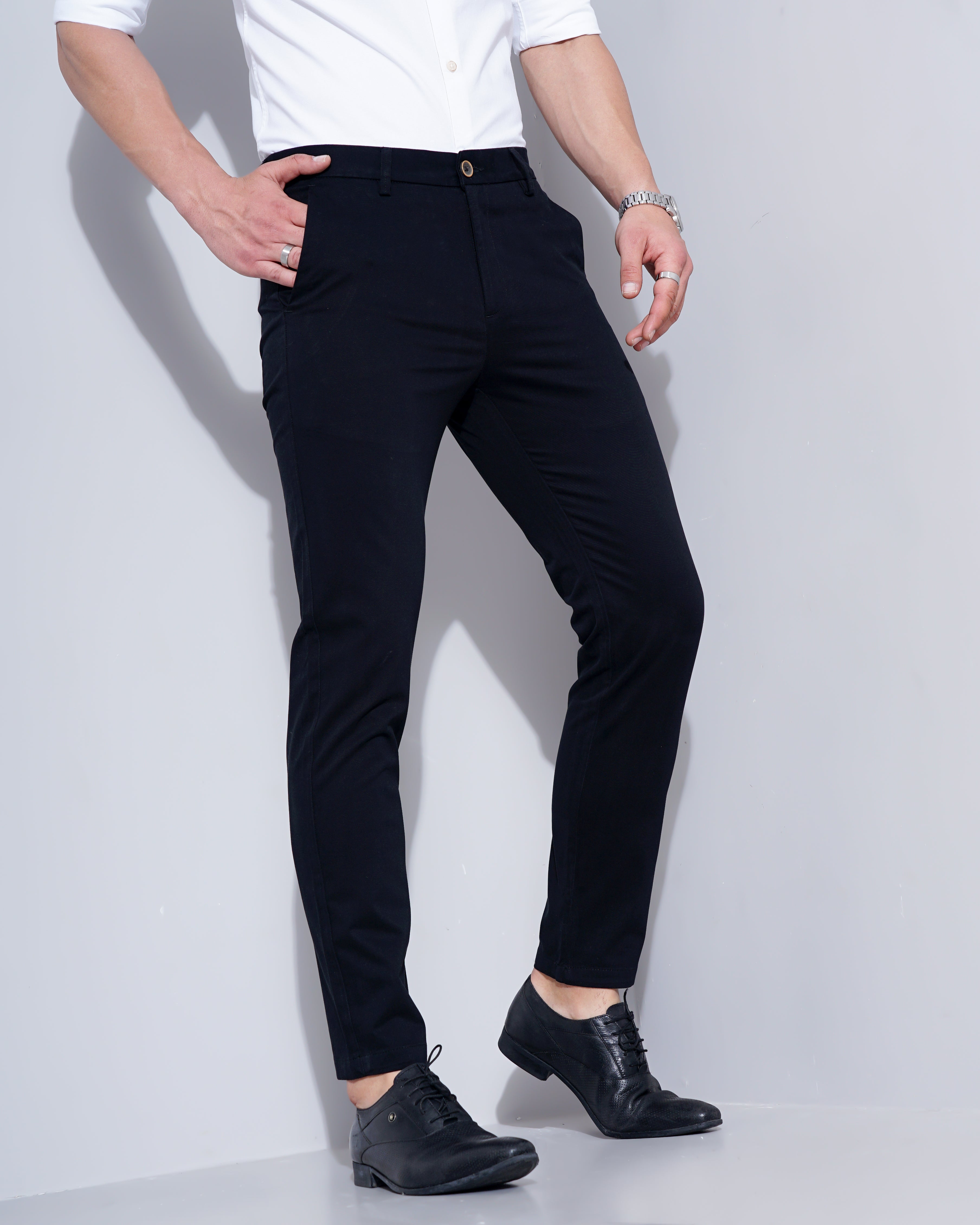 Slim Fit Flat-Front Chinos
