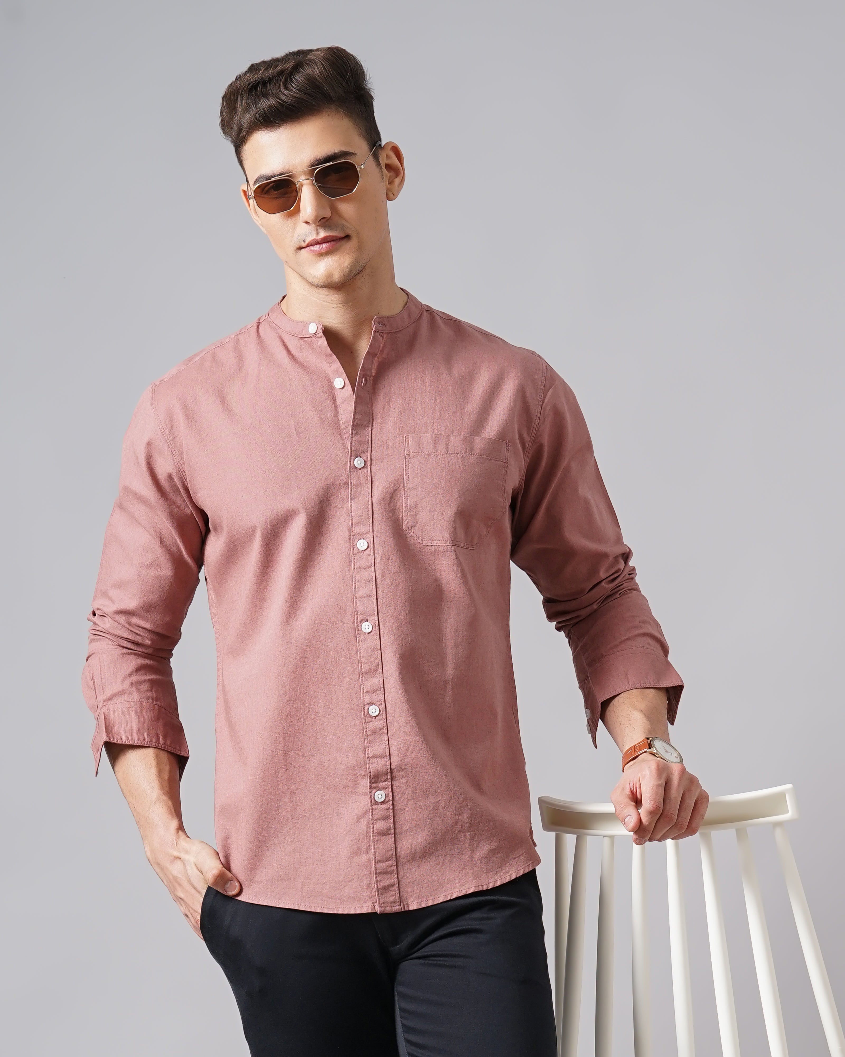 Men's Solid Casual Shirt
