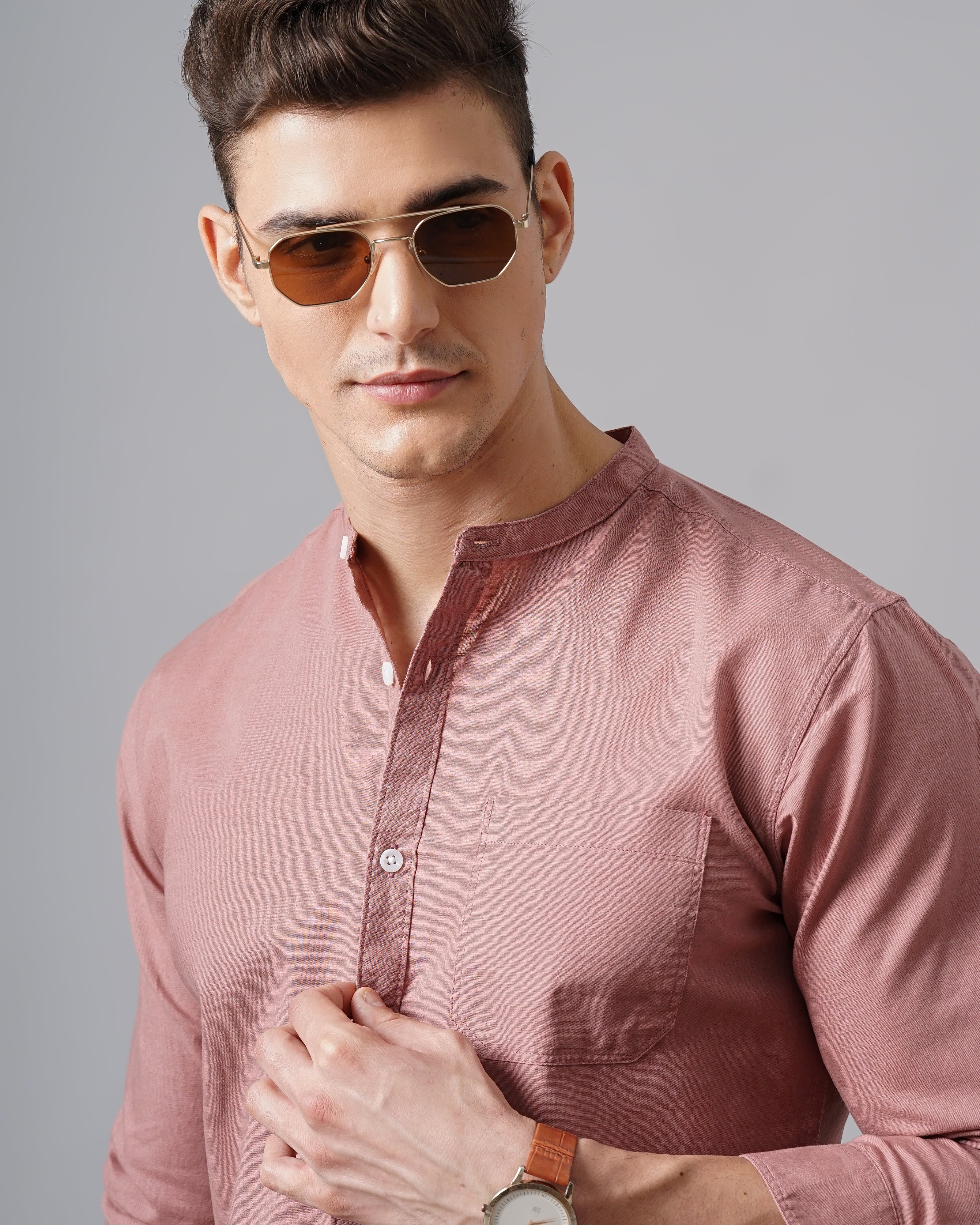 Men's Solid Casual Shirt