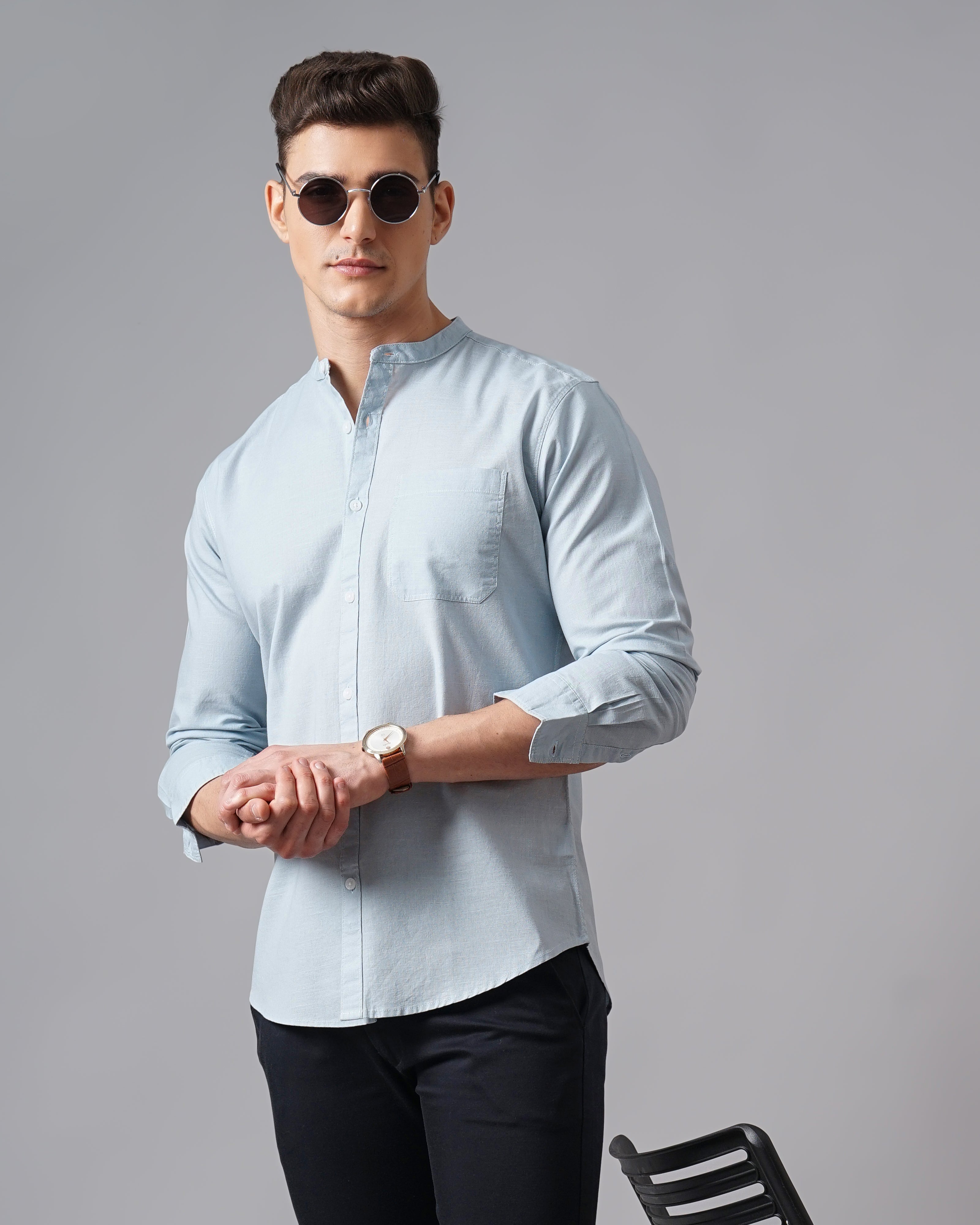 Men's Solid Casual Shirt