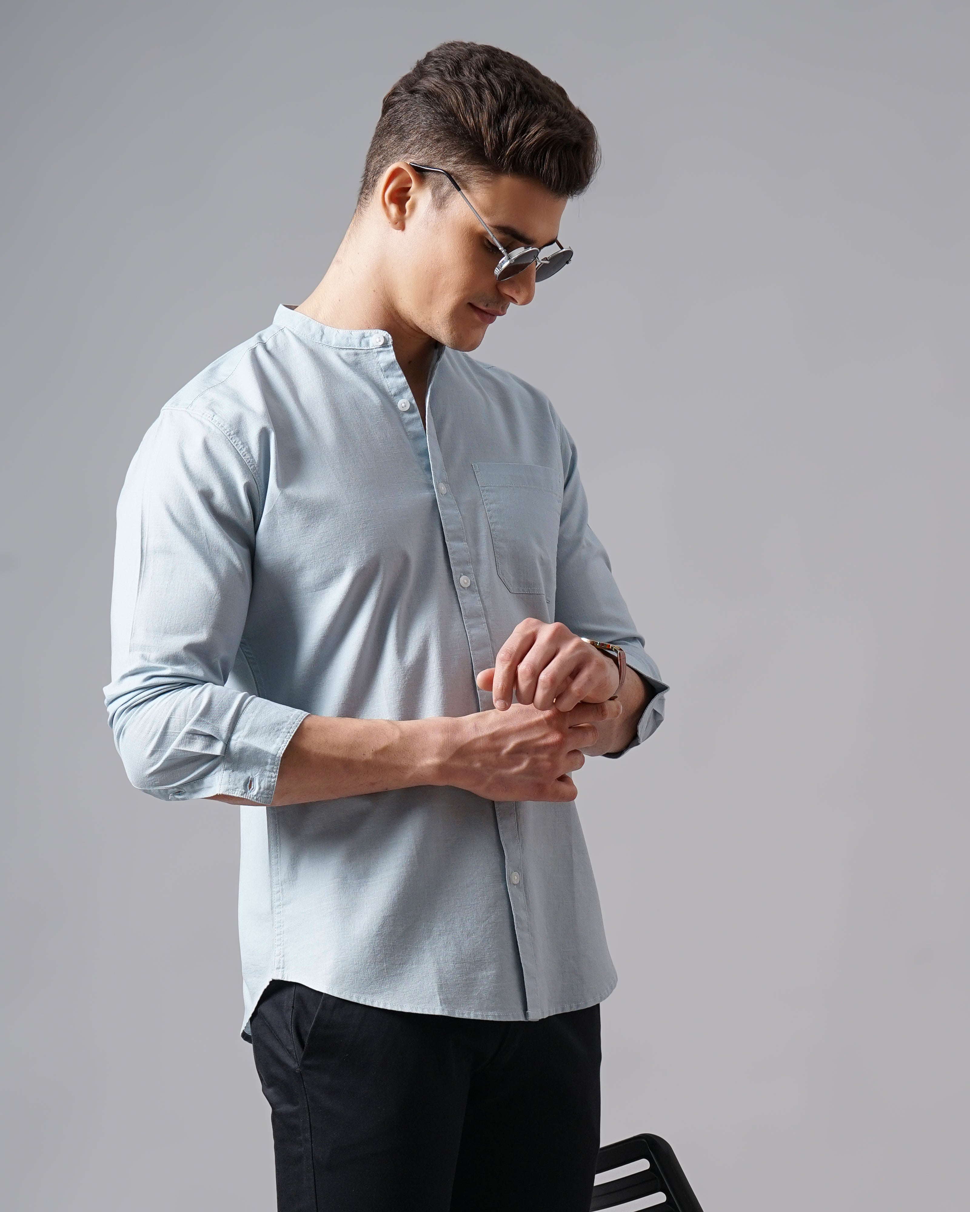 Men's Solid Casual Shirt