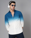 Men Ombre-Dyed Slim Fit Shirt