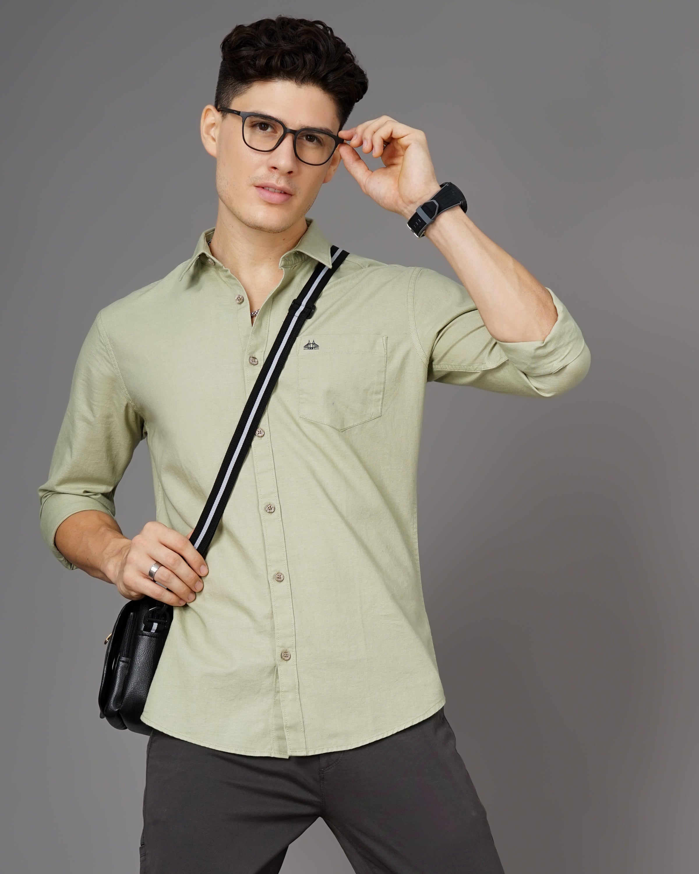 Men's Solid Casual Shirt