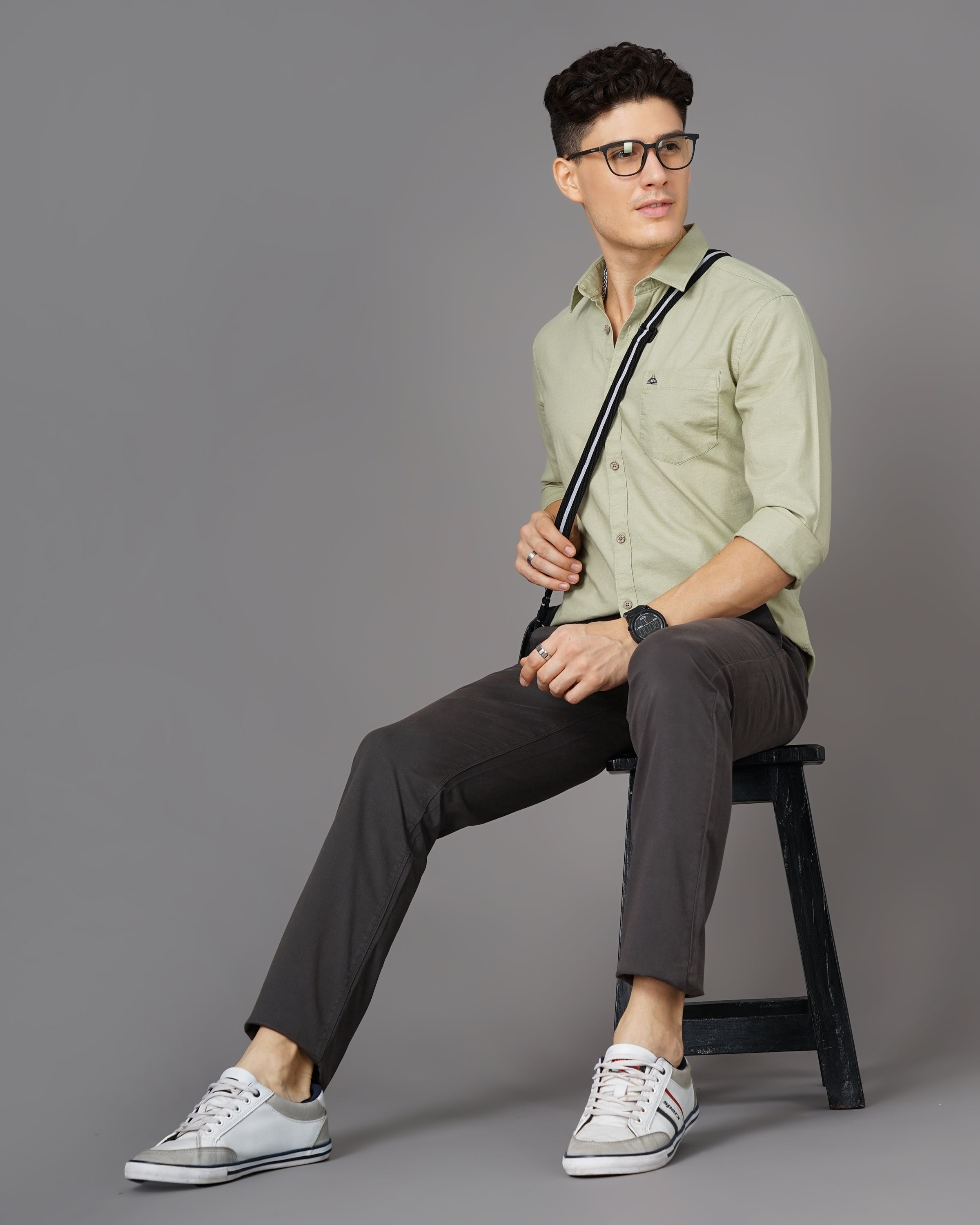 Men's Solid Casual Shirt