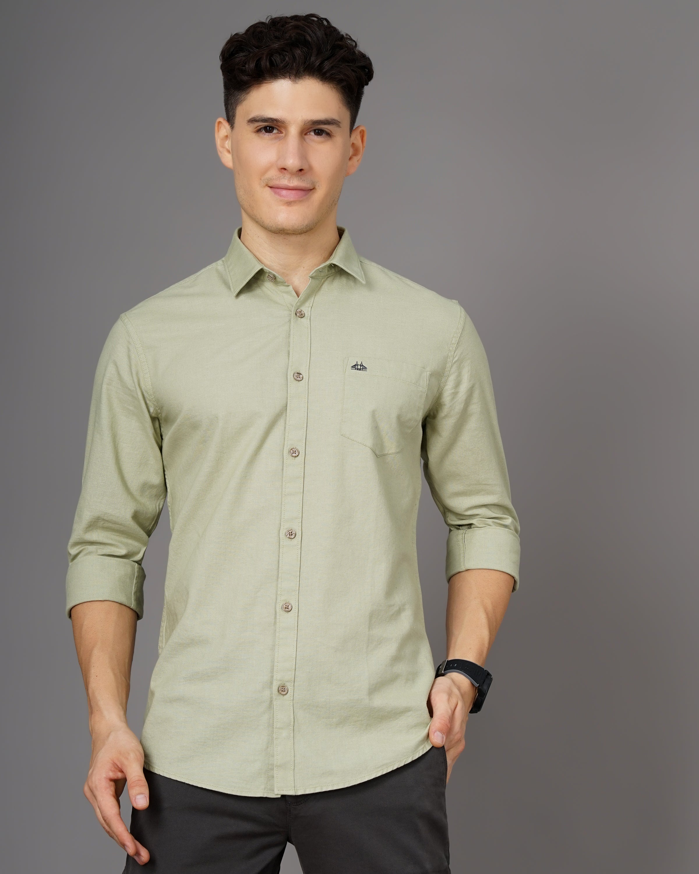 Men's Solid Casual Shirt