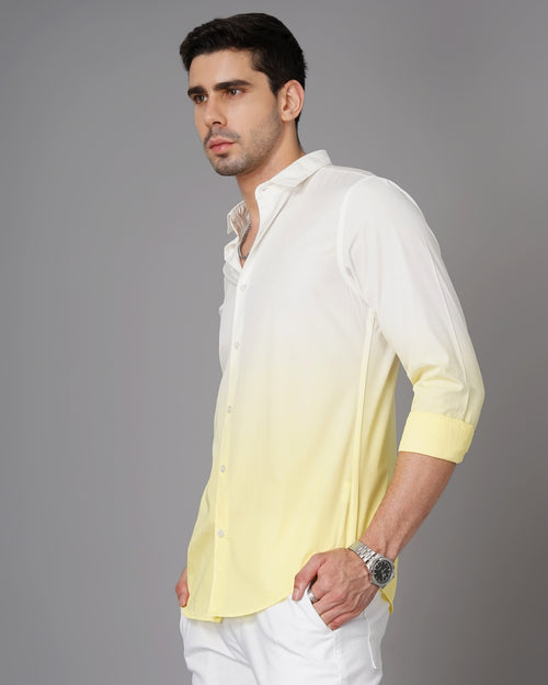 Men Ombre-Dyed Slim Fit Shirt