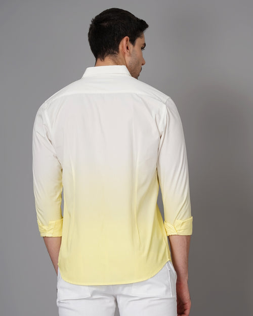 Men Ombre-Dyed Slim Fit Shirt