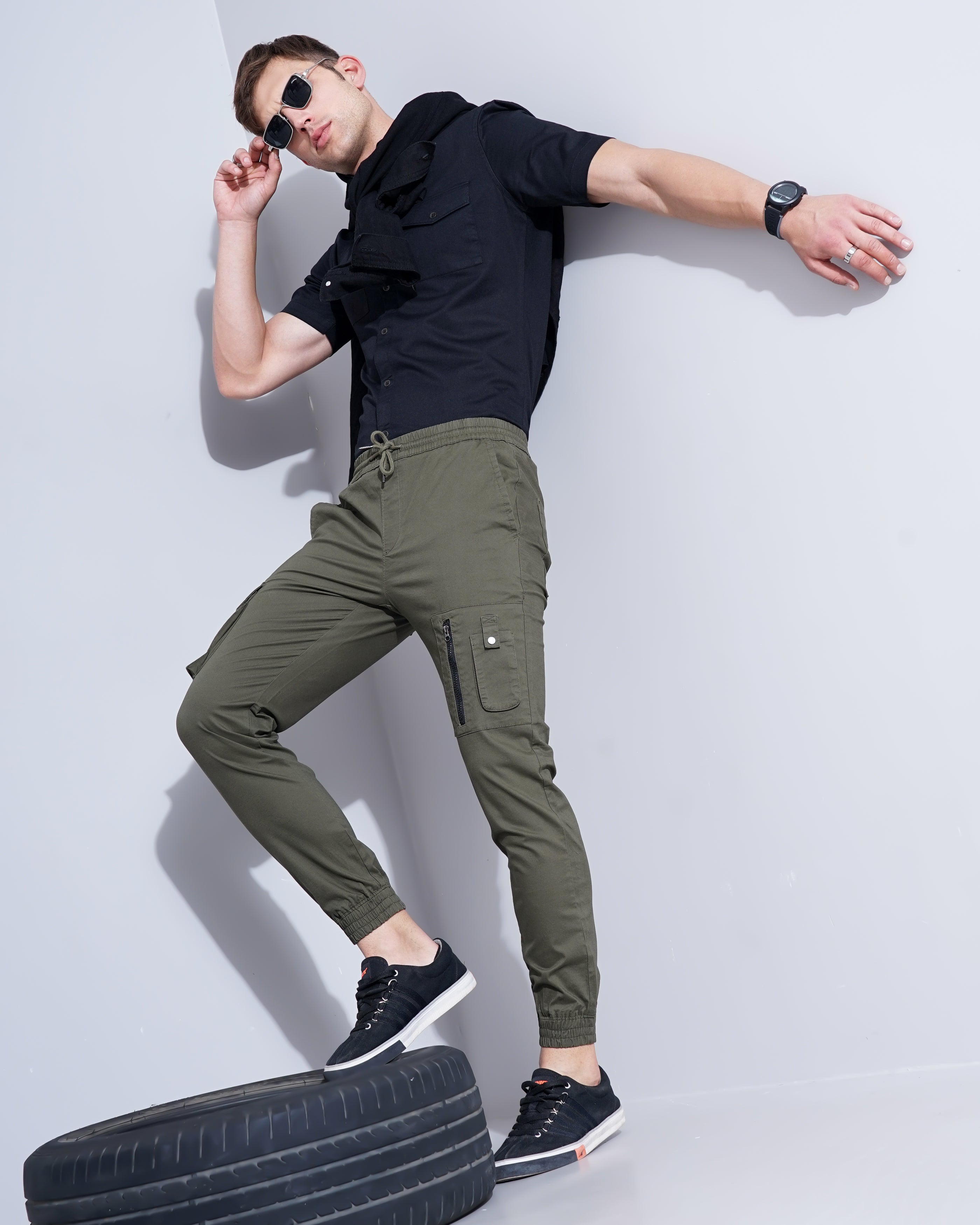 Slim Fit Cargo Joggers