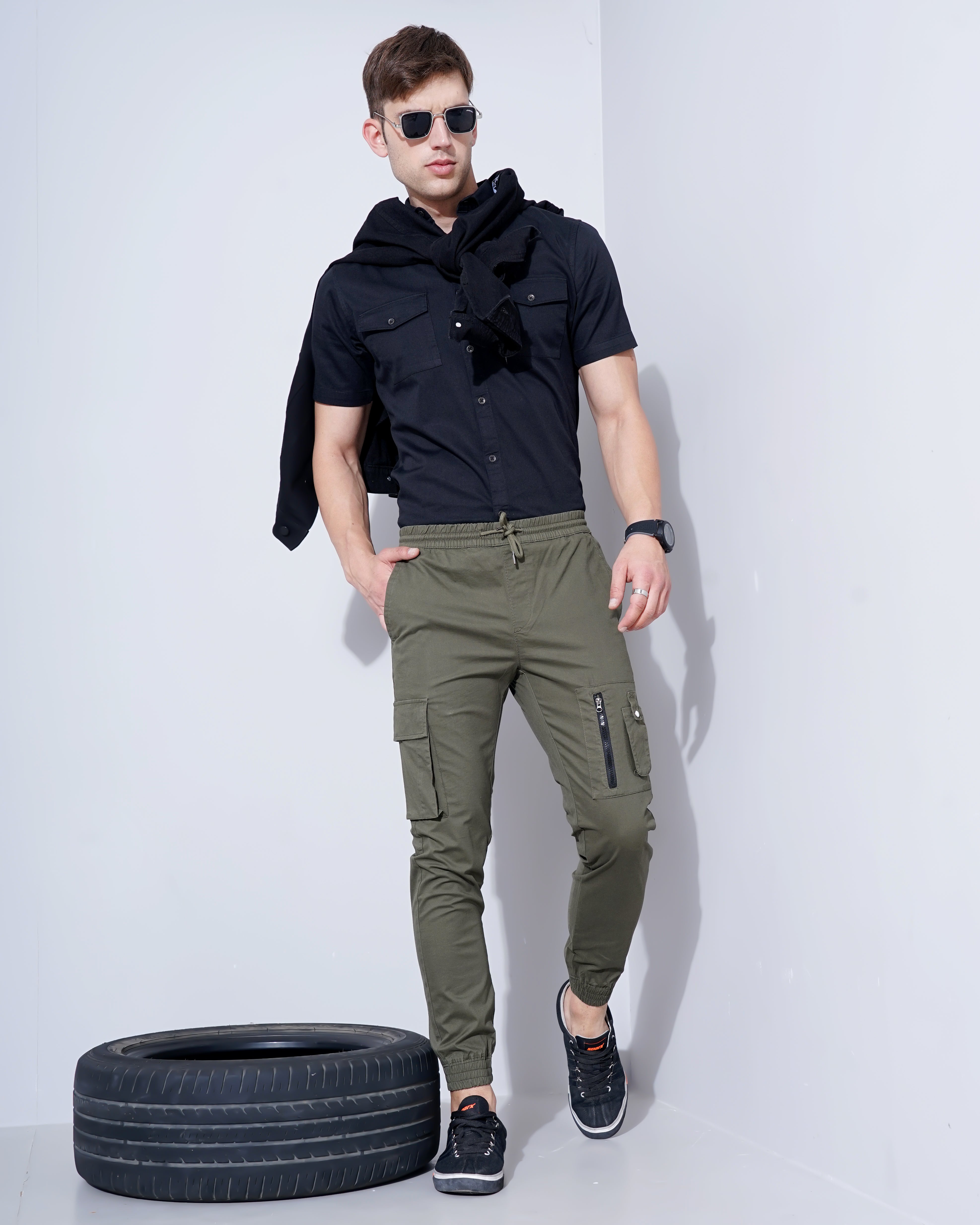 Slim Fit Cargo Joggers