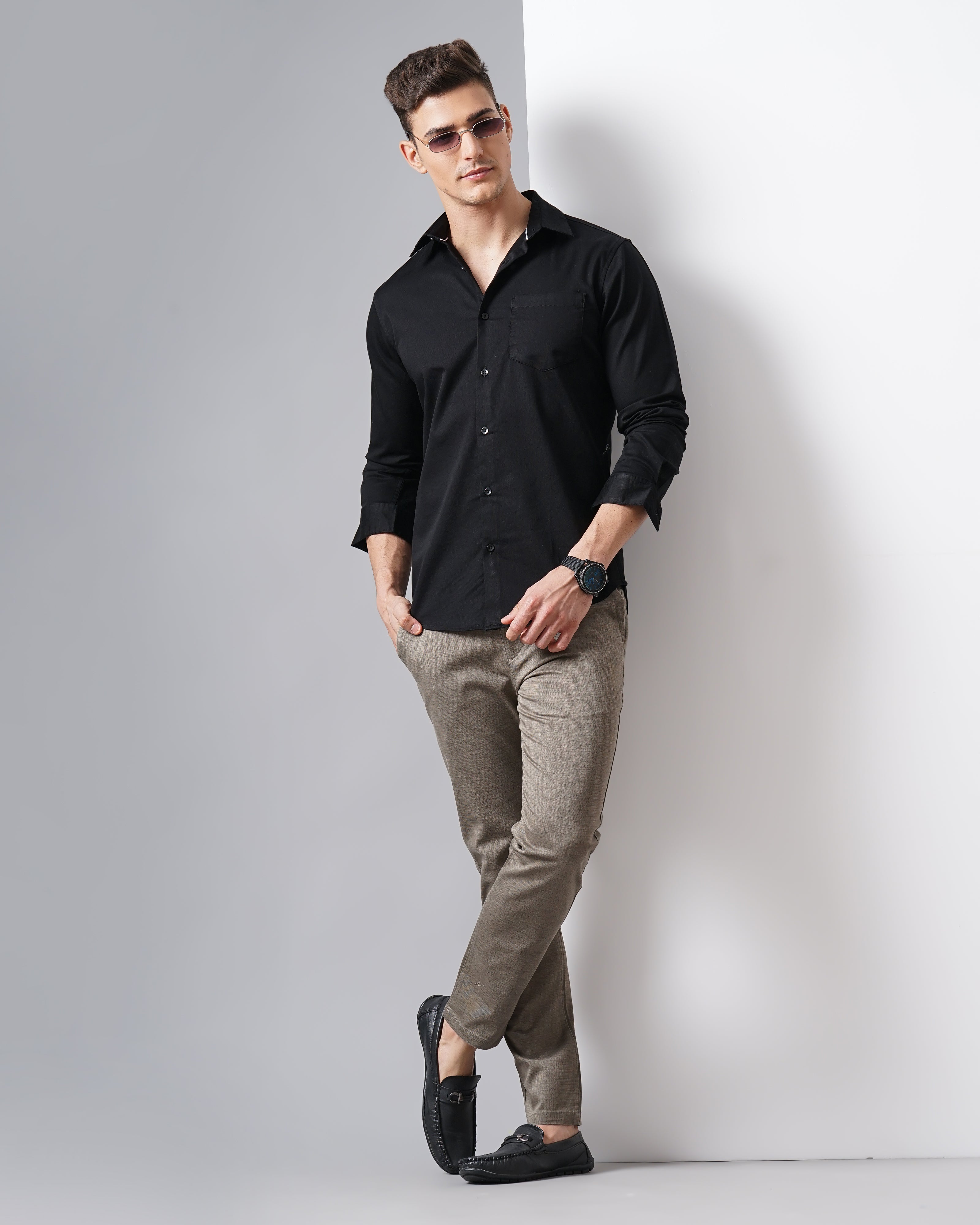 Men's Solid Casual Shirt