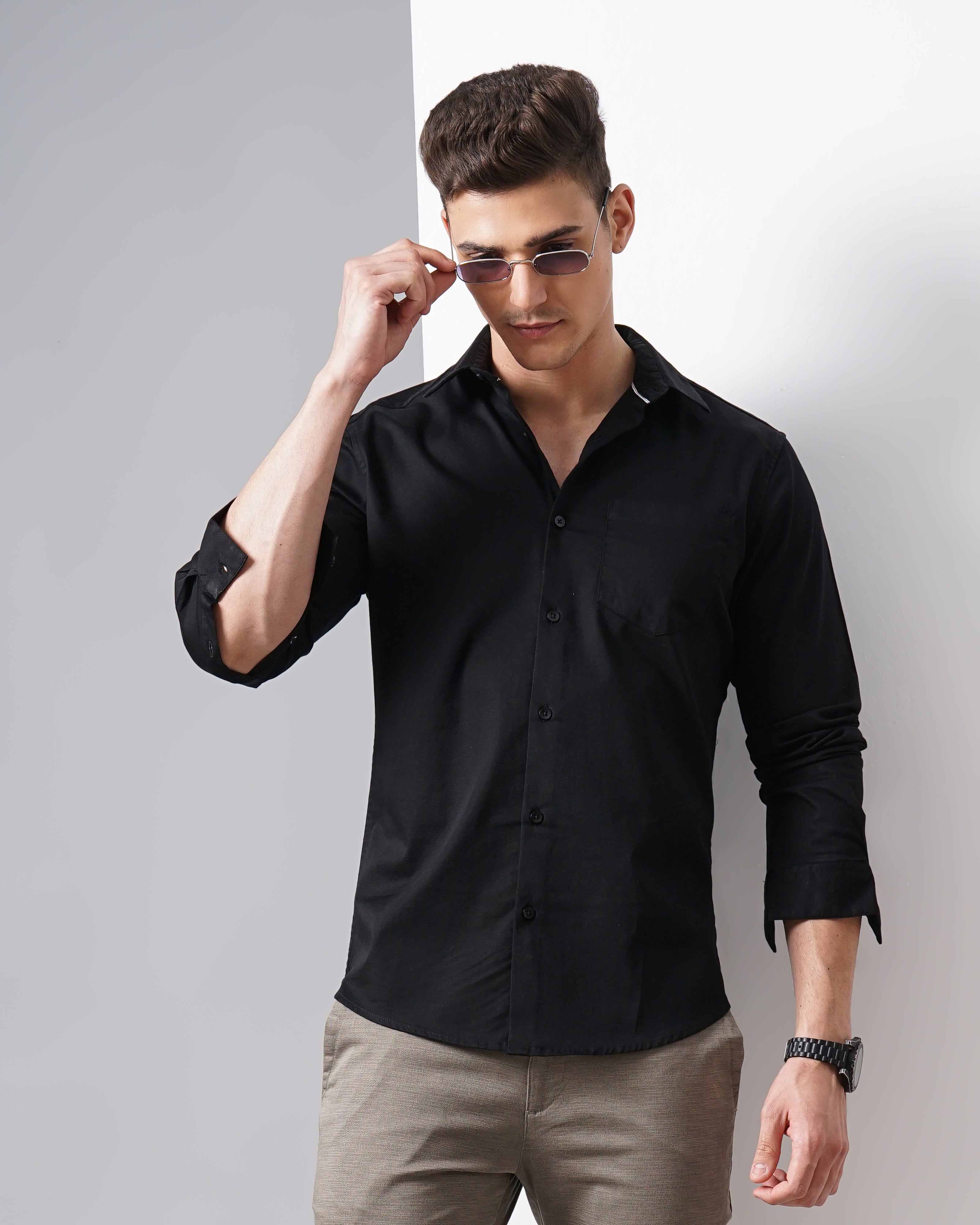 Men's Solid Casual Shirt