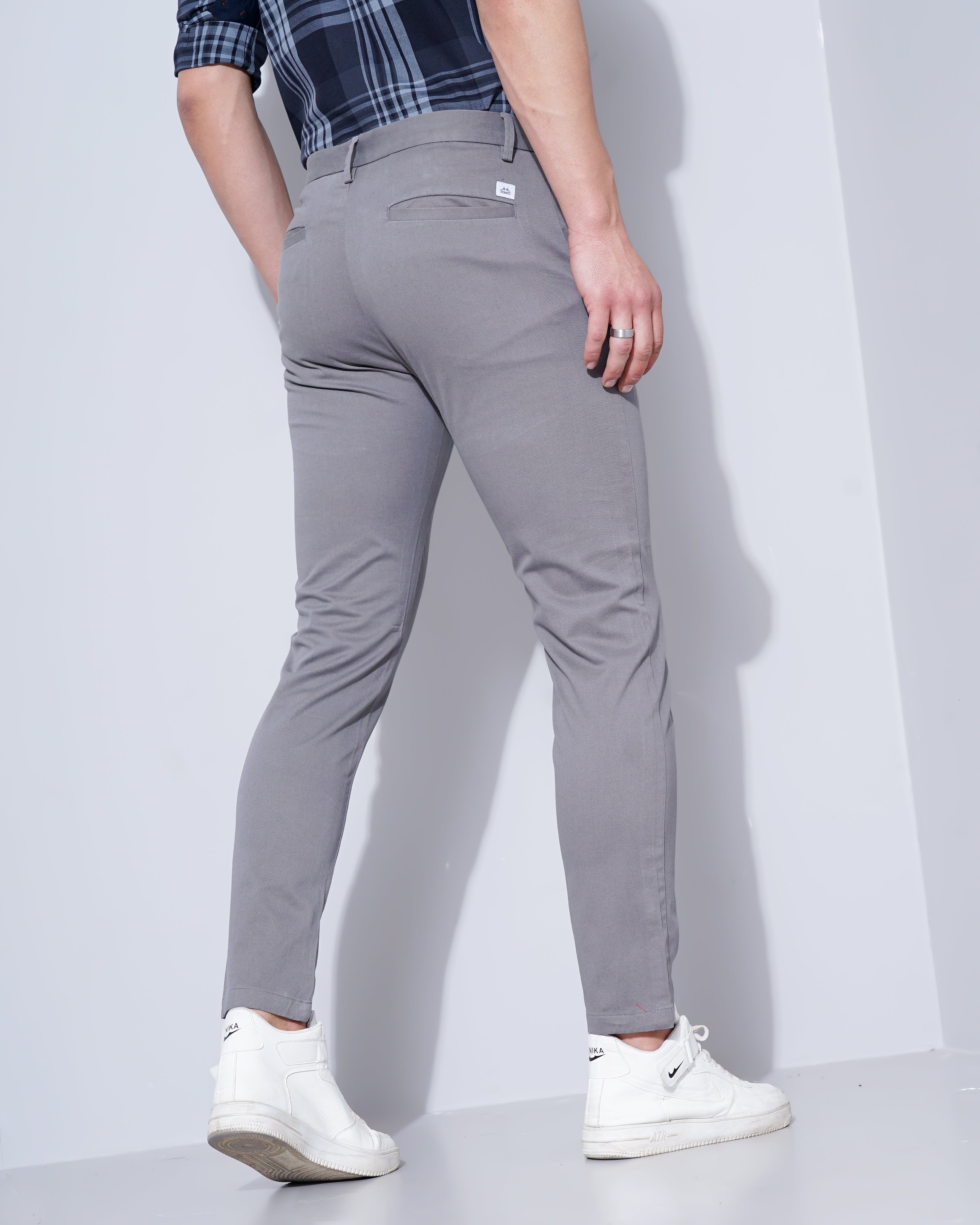 Slim Fit Flat-Front Chinos
