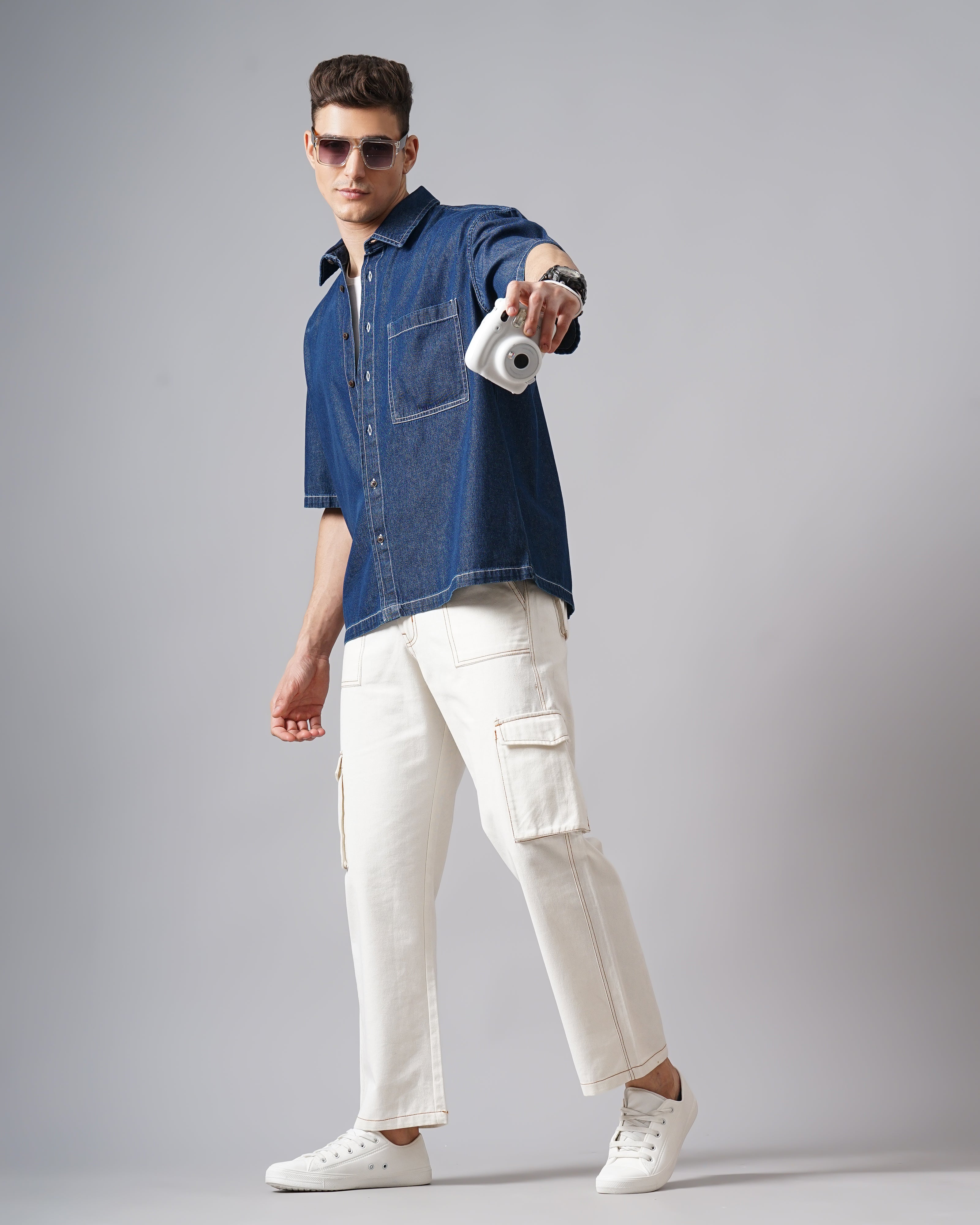 MEN'S OVERSIZED DENIM SHIRT