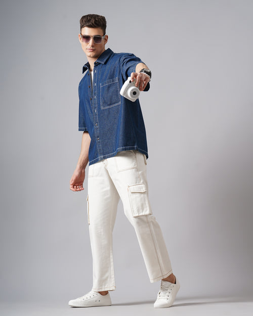 MEN'S OVERSIZED DENIM SHIRT