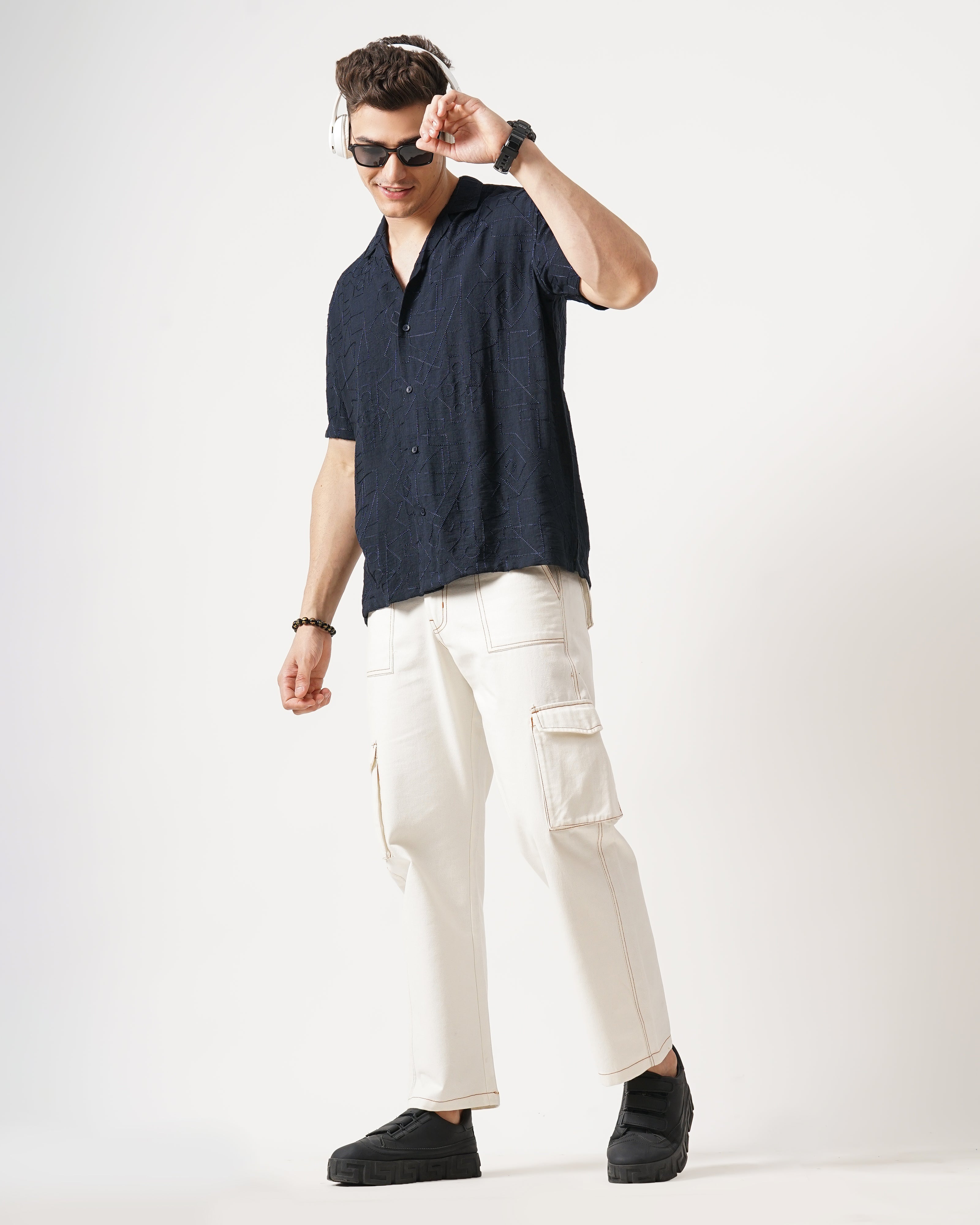 MEN'S SELF DESIGN SHIRT