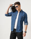 men's denim shirt
