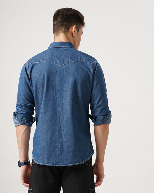 men's denim shirt
