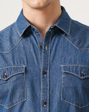 men's denim shirt