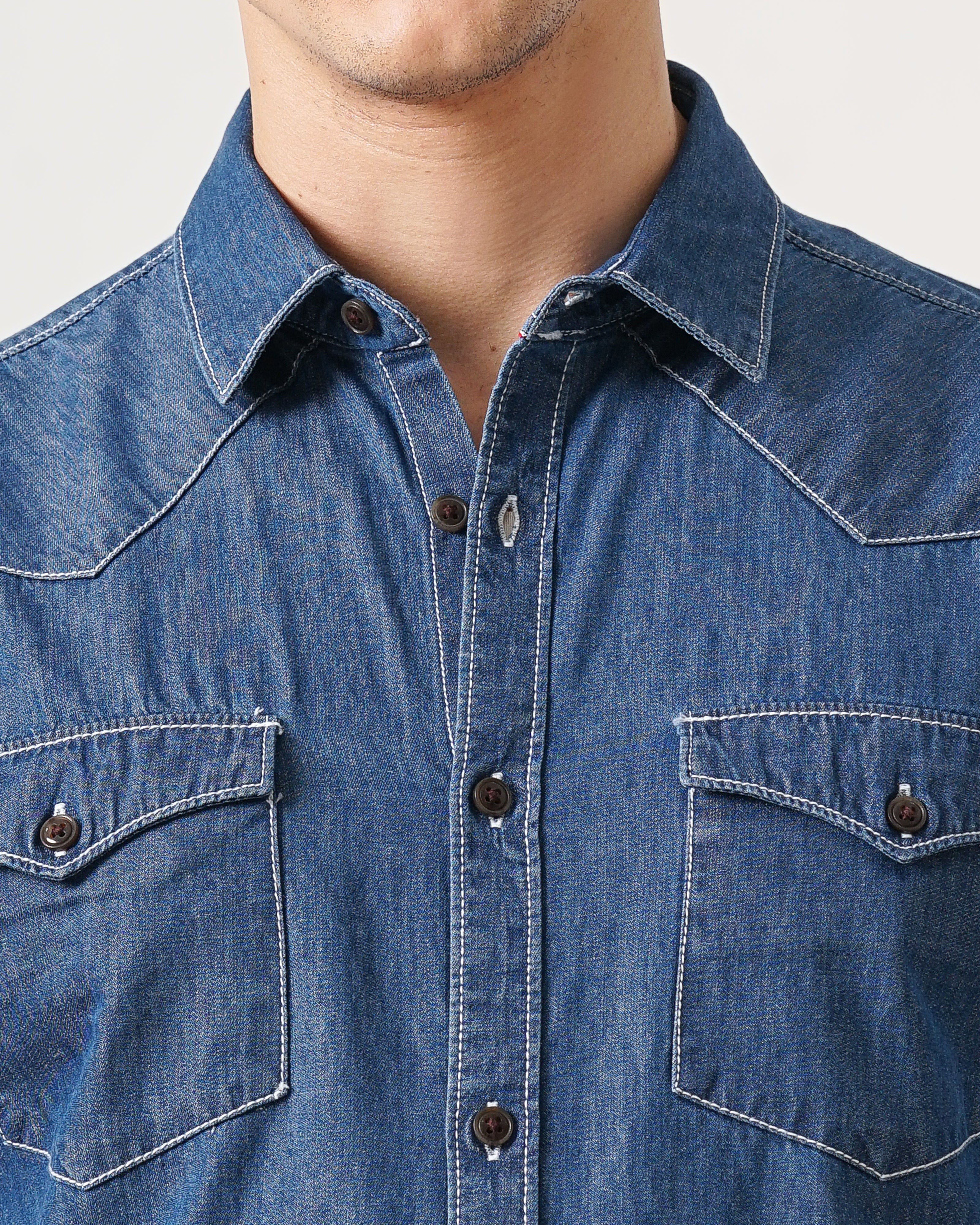 men's denim shirt