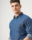 men's denim shirt