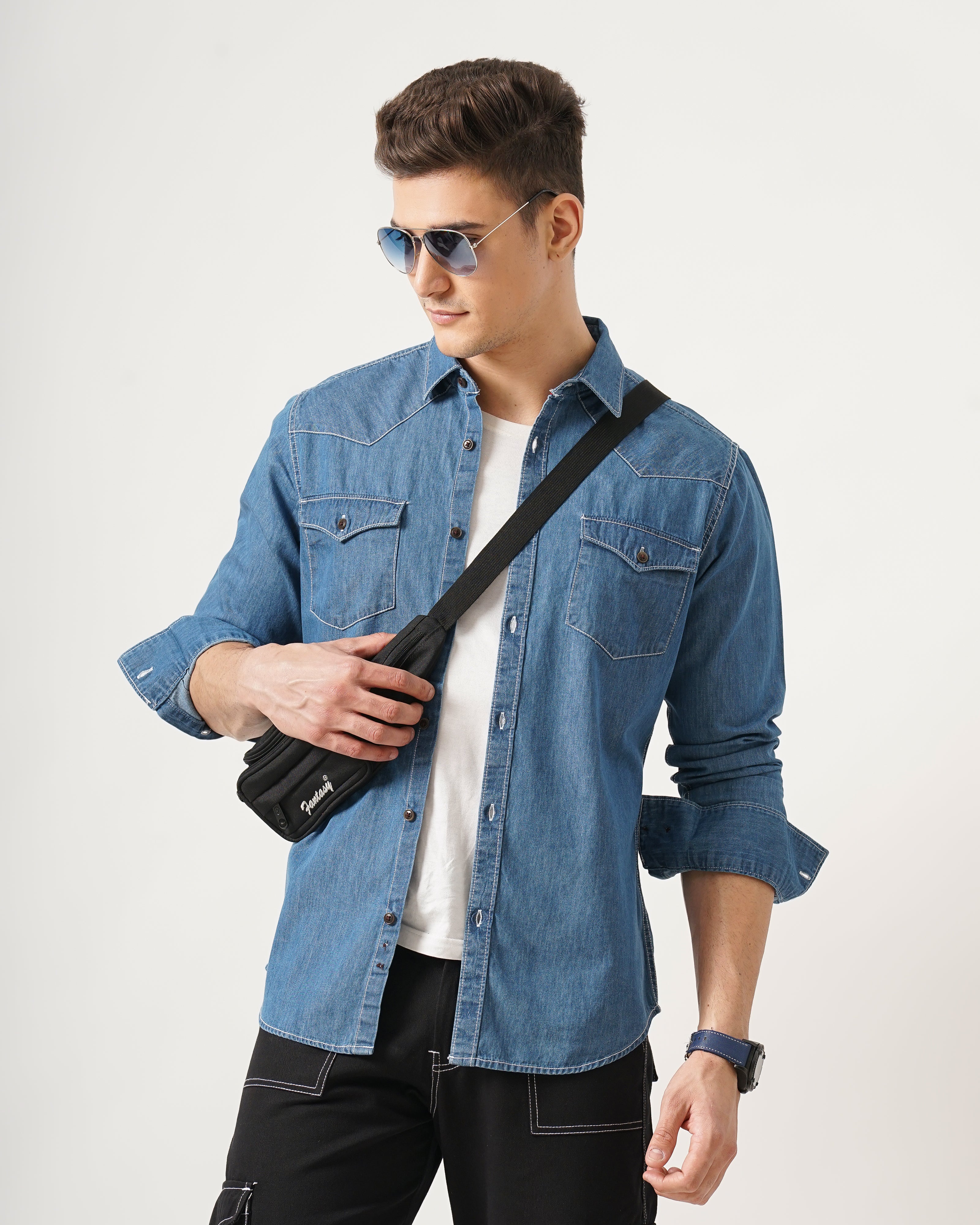MEN'S DENIM SHIRT