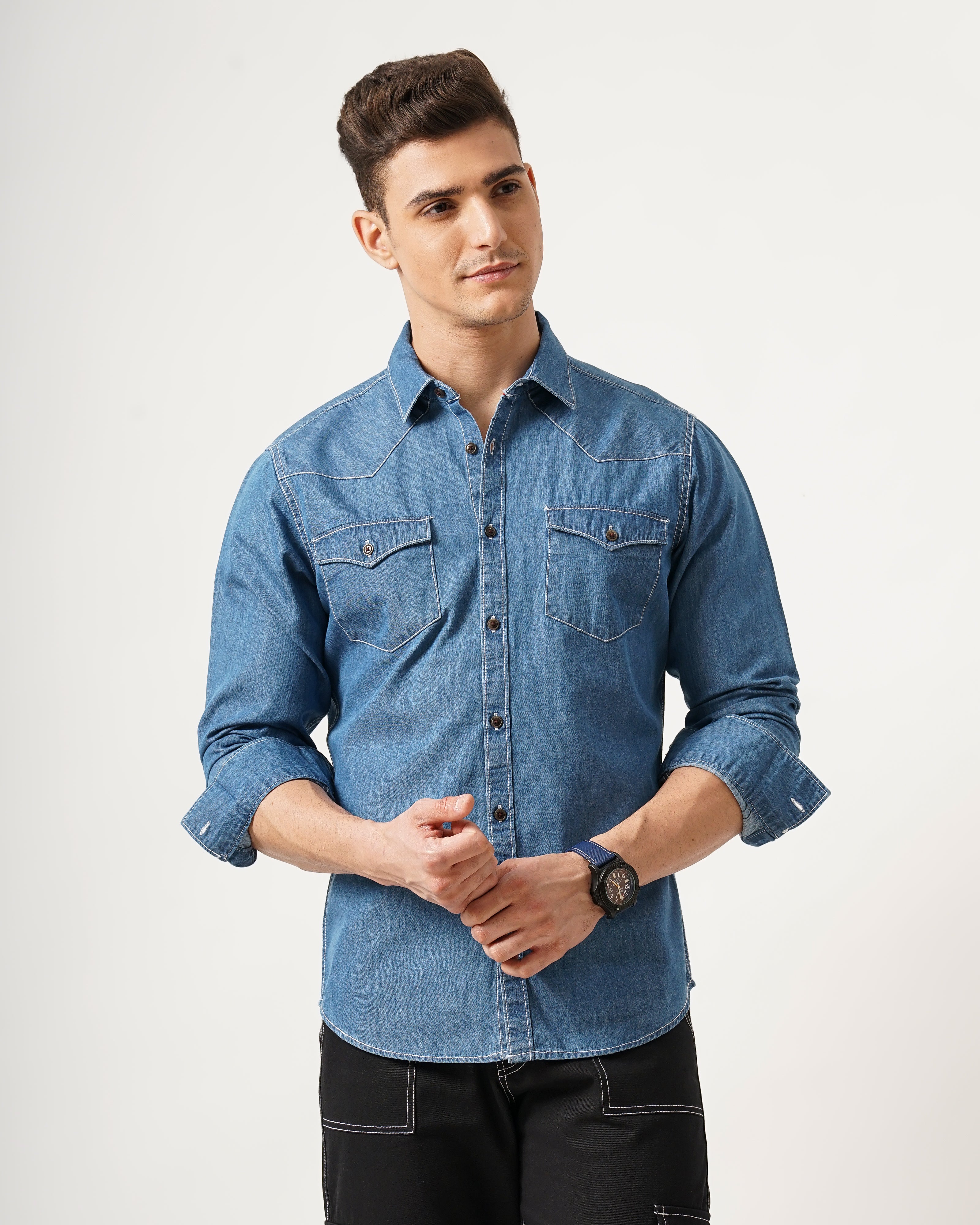 MEN'S DENIM SHIRT