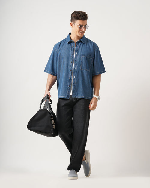 MEN'S OVERSIZED DENIM SHIRT