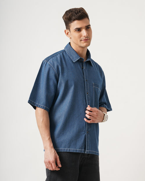 MEN'S OVERSIZED DENIM SHIRT