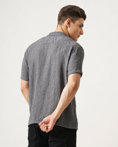 MEN'S SELF DESIGN SHIRT