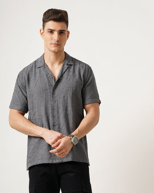 MEN'S SELF DESIGN SHIRT