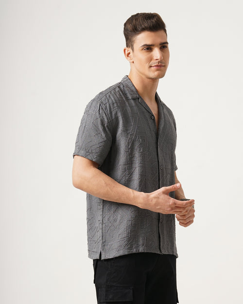 MEN'S SELF DESIGN SHIRT