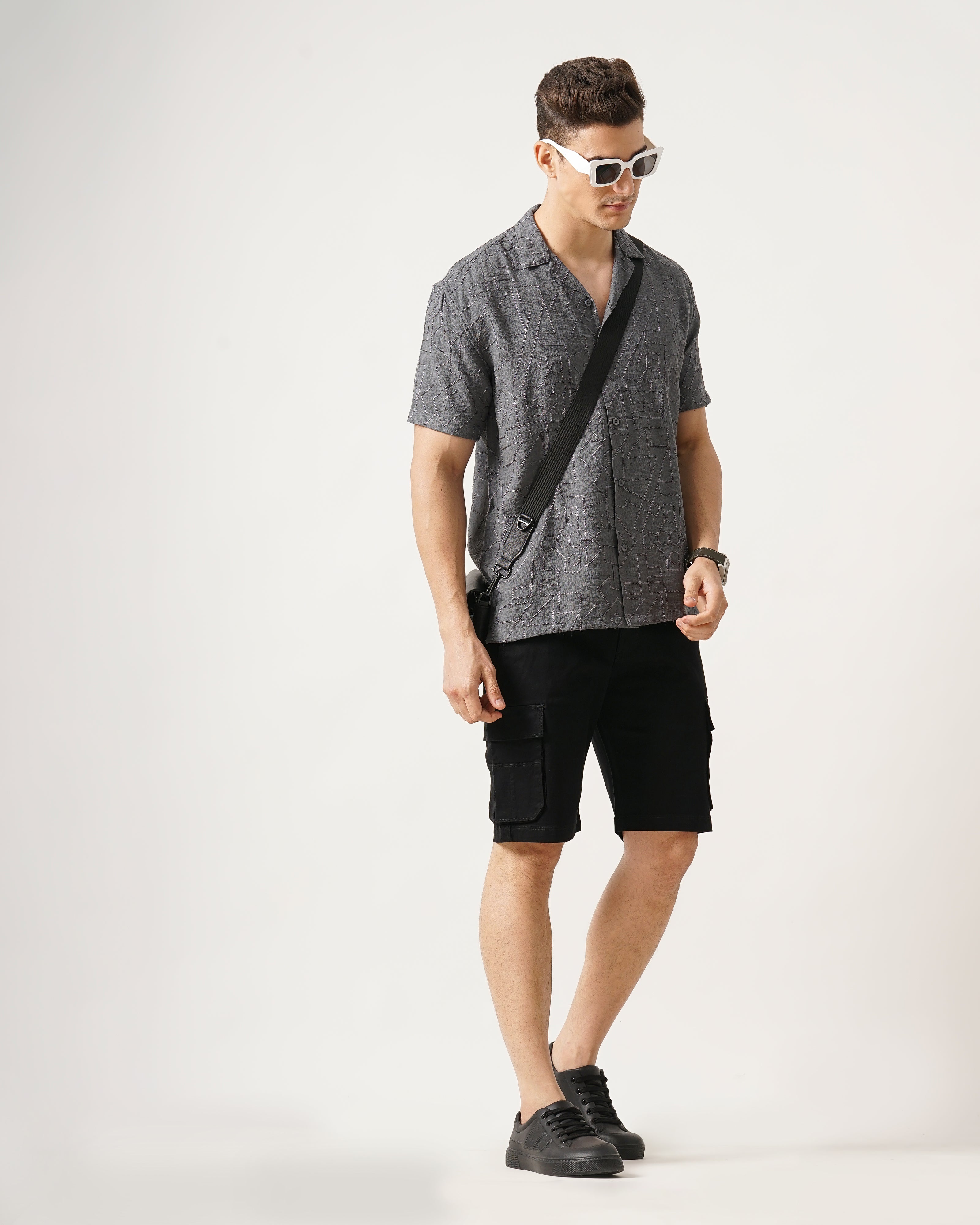 MEN'S SELF DESIGN SHIRT