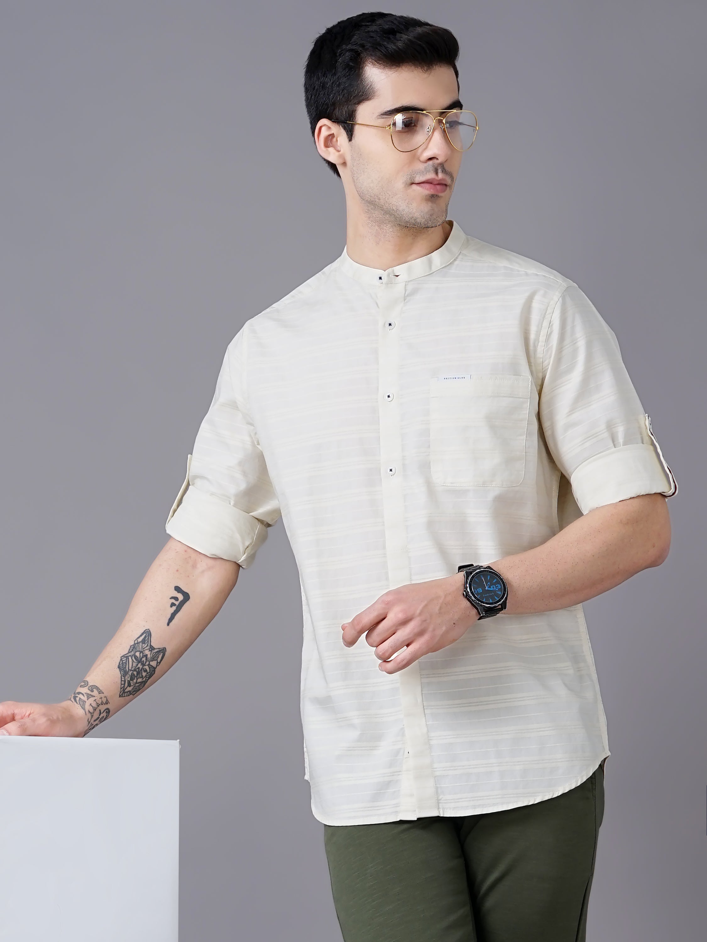 Men's Dobby stripes Shirt