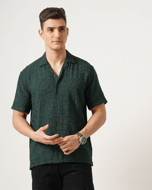 MEN'S SELF DESIGN SHIRT