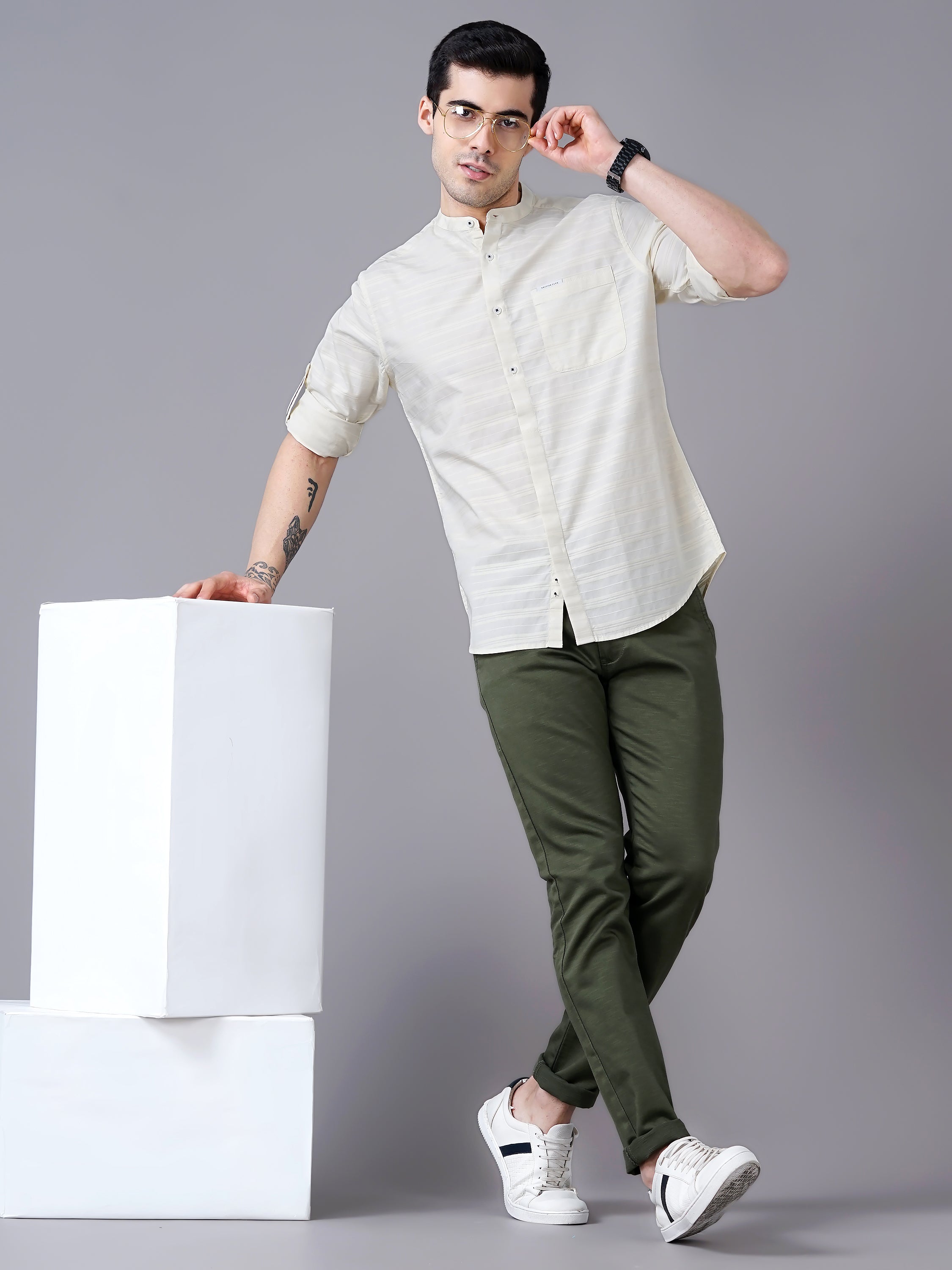 Men's Dobby stripes Shirt