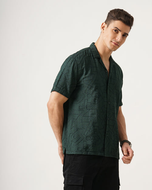 MEN'S SELF DESIGN SHIRT