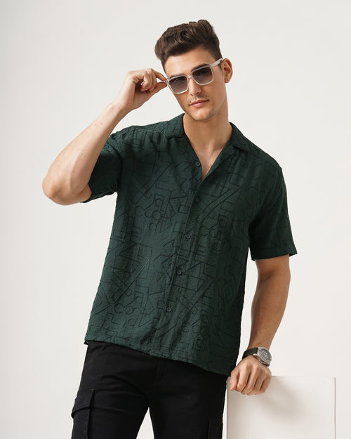 MEN'S SELF DESIGN SHIRT