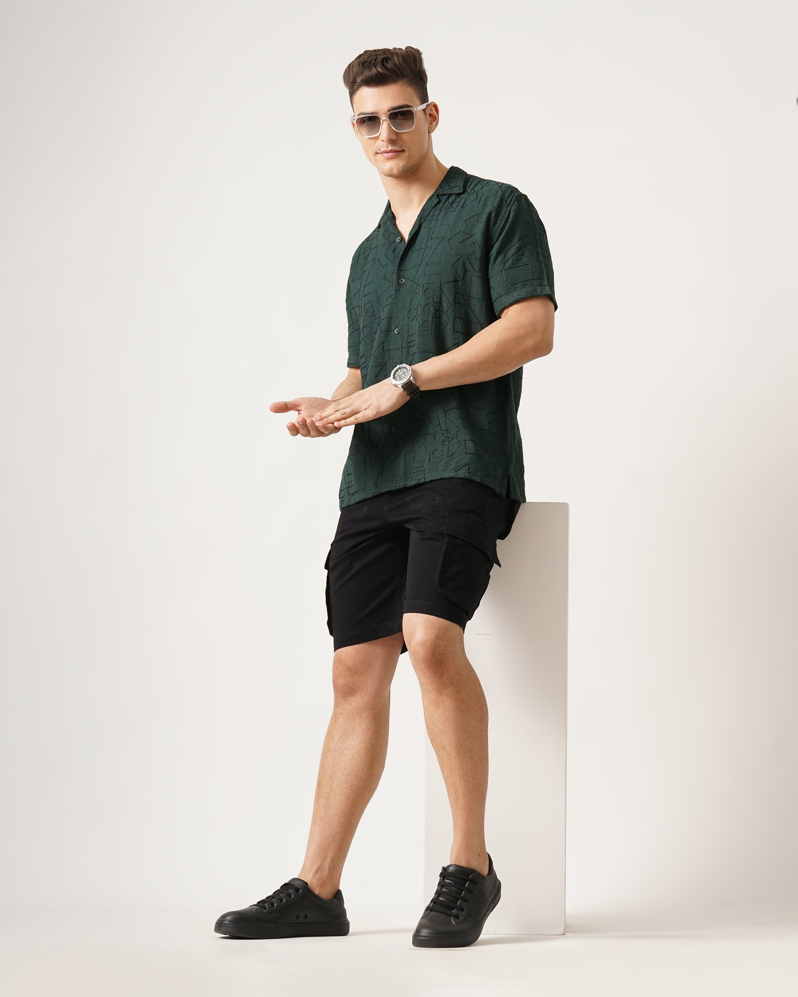 MEN'S SELF DESIGN SHIRT