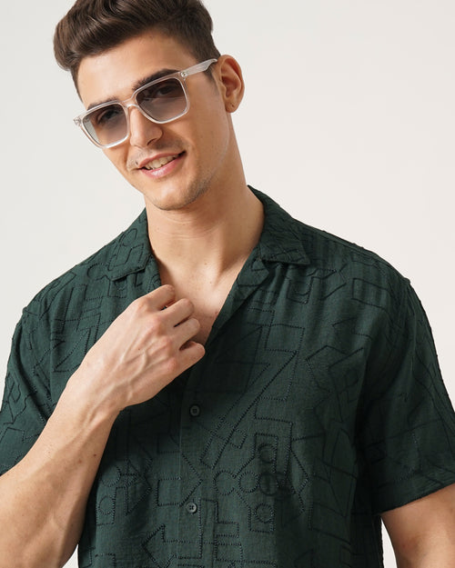 MEN'S SELF DESIGN SHIRT